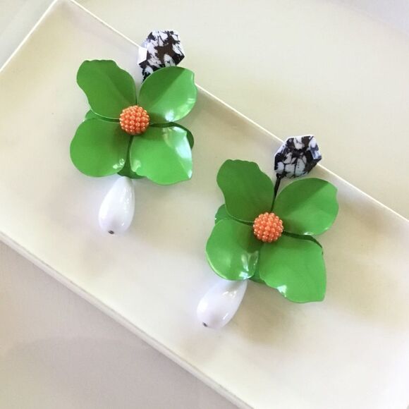 Zara Jewelry - New! Zara Big Flower Earrings